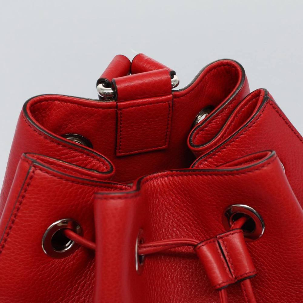GUCCI Soho Backpack Leather Red 368588 Auth fm2801 - Picture 6 of 16